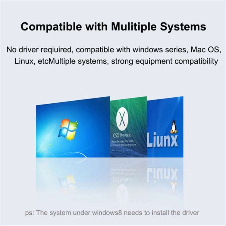 A809 USB 3.0 x 1 + USB 2.0 x 3 to USB 3.0 Multi-function Splitter HUB Adapter (Silver)