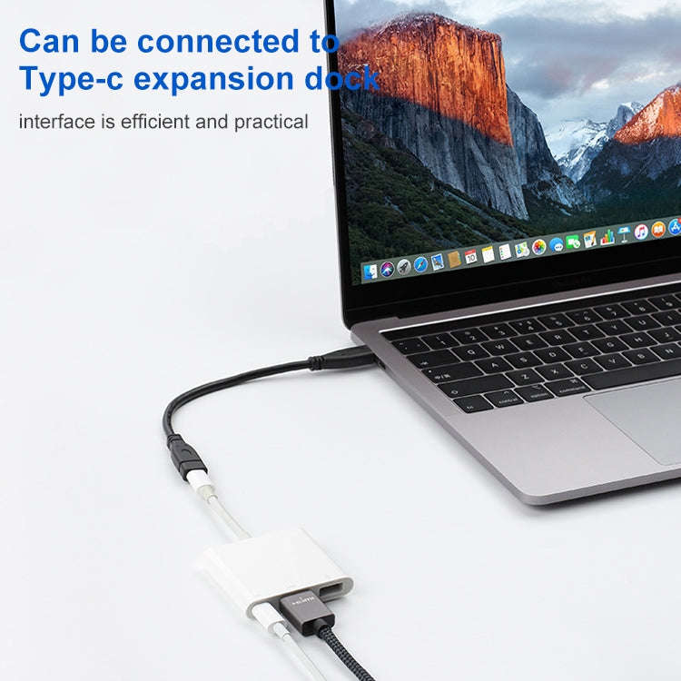 USB 3.1 Type-C / USB-C Male to Type-C / USB-C Female Gen2 Adapter Cable, Length: 50cm