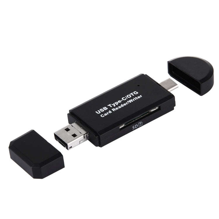 3 in 1 USB-C / Type-C 3.1 to USB 2.0 + Micro USB + SD(HC) + Micro SD Card Reader Adapter with OTG...