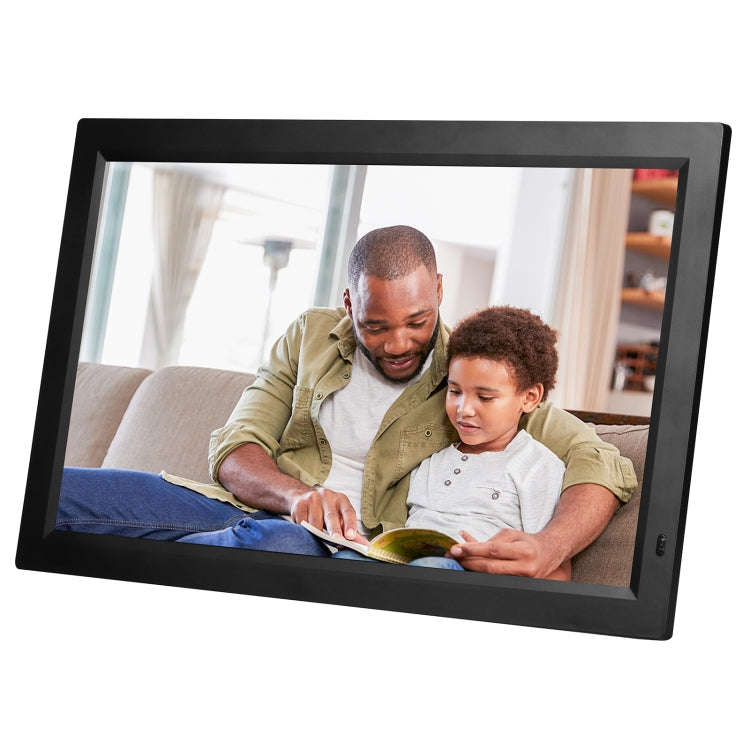 21.5 inch LED Display Digital Photo Frame with Holder & Remote Control, US Plug(Black)
