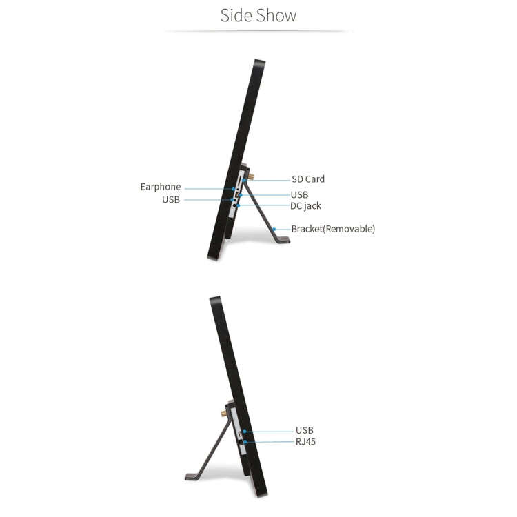 32 inch LCD Display Digital Photo Frame, RK3399 Dual-core A72 + Quad-core A53 up to 2.0GHz, Andro...