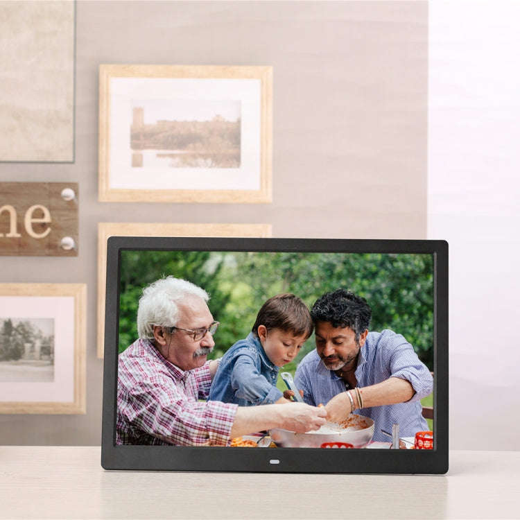 14-inch Digital Photo Frame Electronic Photo Frame Ultra-narrow Side Support 1080P Wall-mounted A...