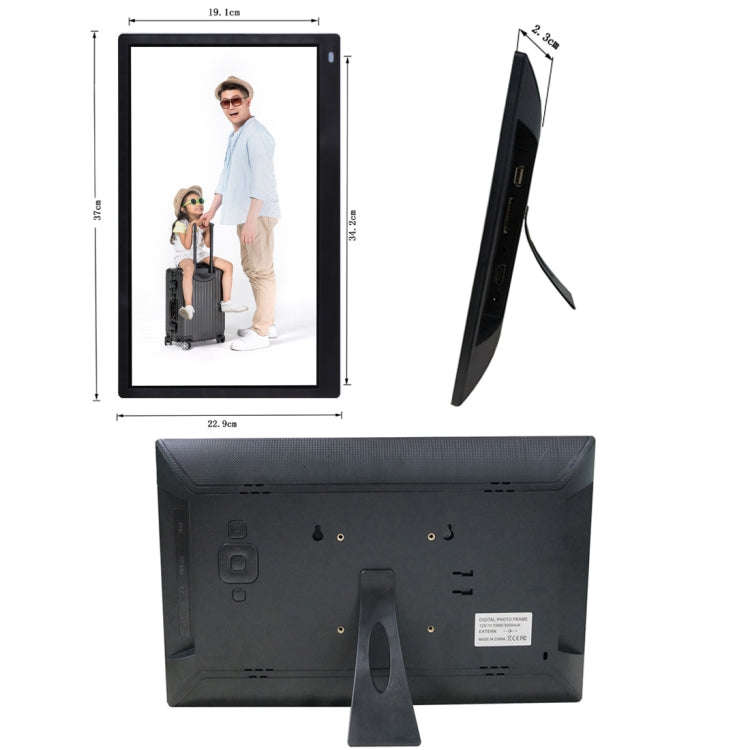 15.6 inch FHD LED Display Digital Photo Frame with Holder & Remote Control, MSTAR V53 Program, Su...