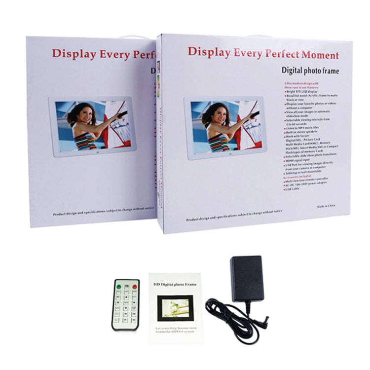 15.6 inch FHD LED Display Digital Photo Frame with Holder & Remote Control, MSTAR V53 Program, Su...