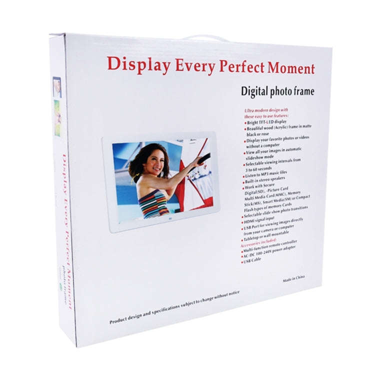 15.0 inch LED Display Digital Photo Frame with Holder / Remote Control, Allwinner, Support USB / ...