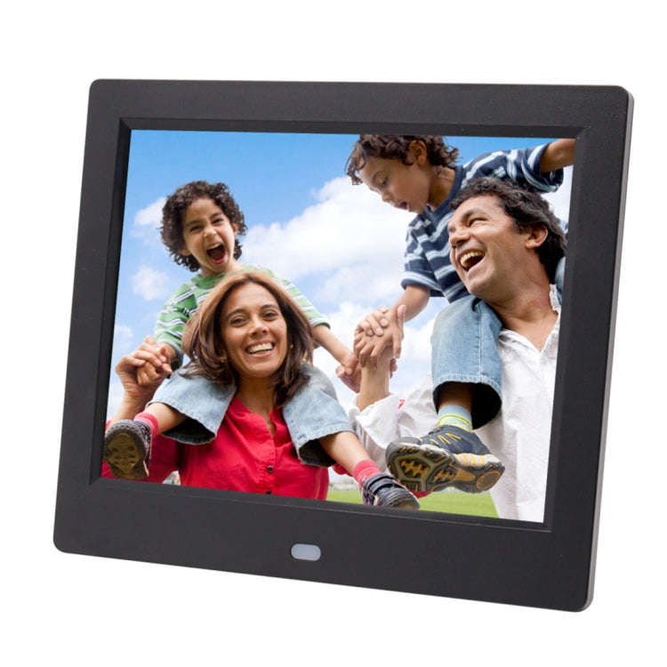 AC 100-240V 8 inch TFT Screen Digital Photo Frame with Holder & Remote Control, Support USB / SD ...