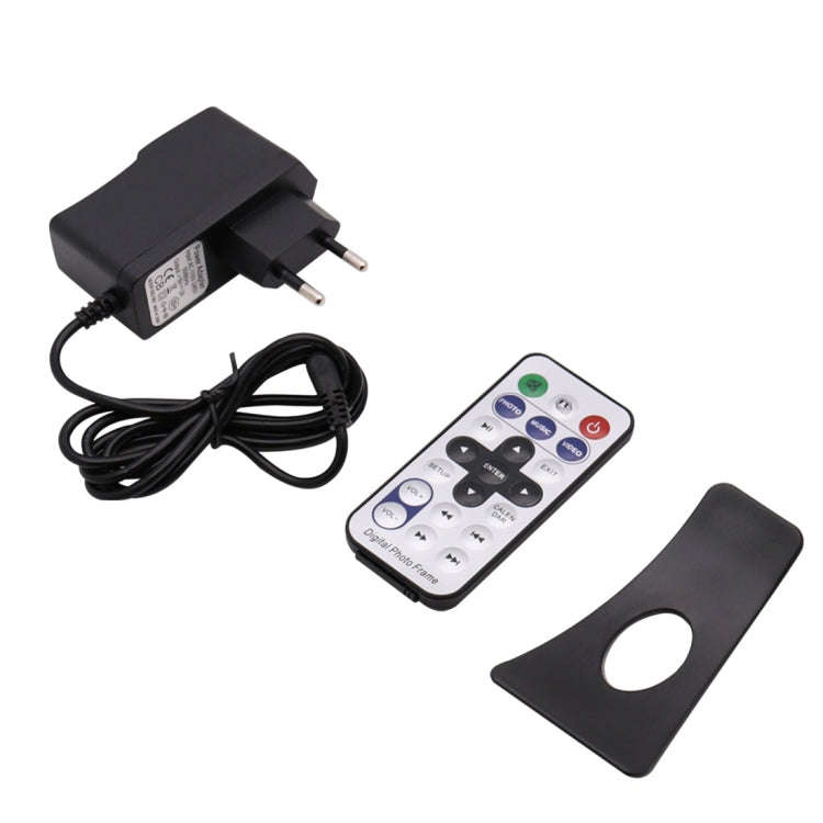 AC 100-240V 8 inch TFT Screen Digital Photo Frame with Holder & Remote Control, Support USB / SD ...