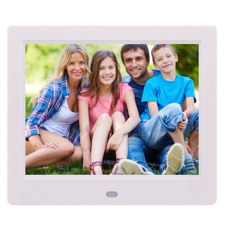 AC 100-240V 8 inch TFT Screen Digital Photo Frame with Holder & Remote Control, Support USB / SD ...