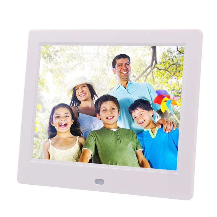 AC 100-240V 8 inch TFT Screen Digital Photo Frame with Holder & Remote Control, Support USB / SD ...