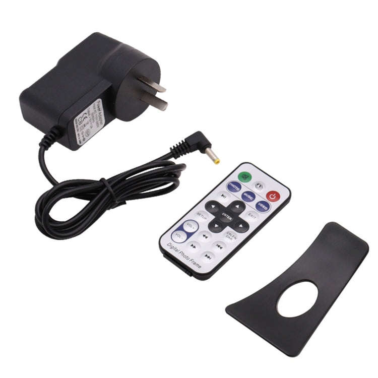 AC 100-240V 8 inch TFT Screen Digital Photo Frame with Holder & Remote Control, Support USB / SD ...