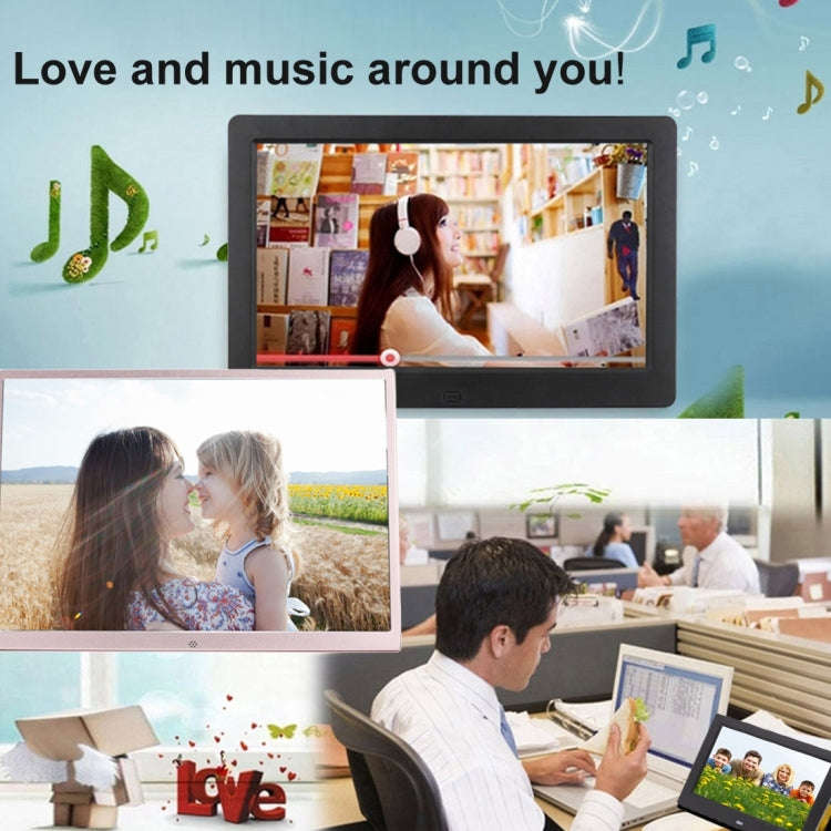 HSD1707 17 inch LED 1440X900 High Resolution Display Digital Photo Frame with Holder and Remote C...