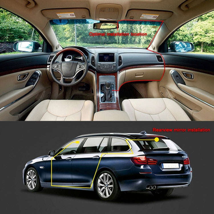 A305 Car DVR Camera 2.45 inch IPS Screen Full HD 1080P 170 Degree Wide Angle Viewing, Support Mot...