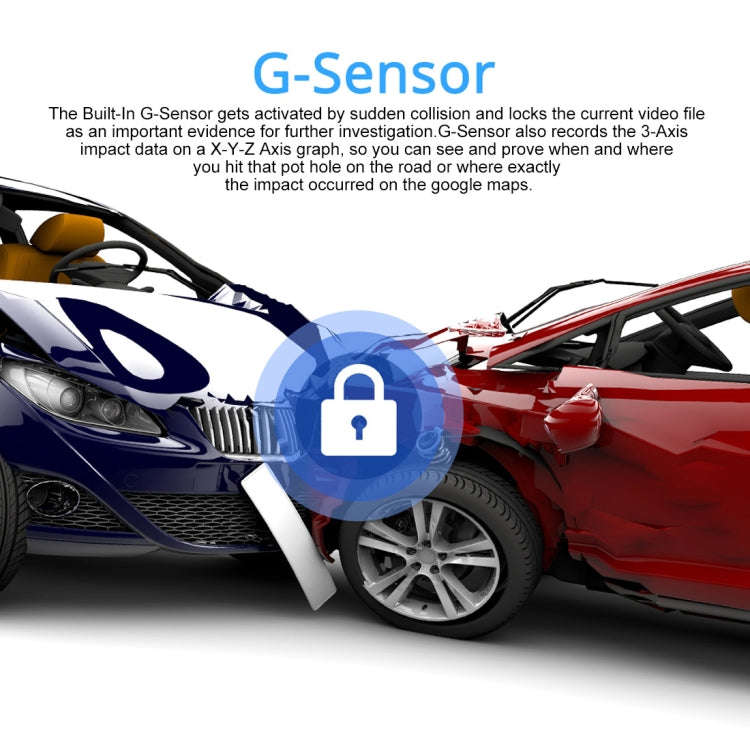 GS63H Car DVR Camera 2.4 inch LCD Screen HD 2880 x 2160P 150 Degree Wide Angle Viewing, Support M...