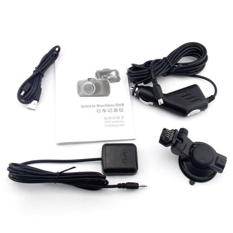 GS90C Car DVR Camera 2.7 inch LCD Screen HD 2304 x 1296P 170 Degree Wide Angle Viewing, Support M...