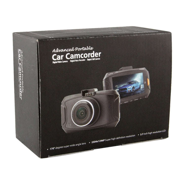 GS90C Car DVR Camera 2.7 inch LCD Screen HD 2304 x 1296P 170 Degree Wide Angle Viewing, Support M...