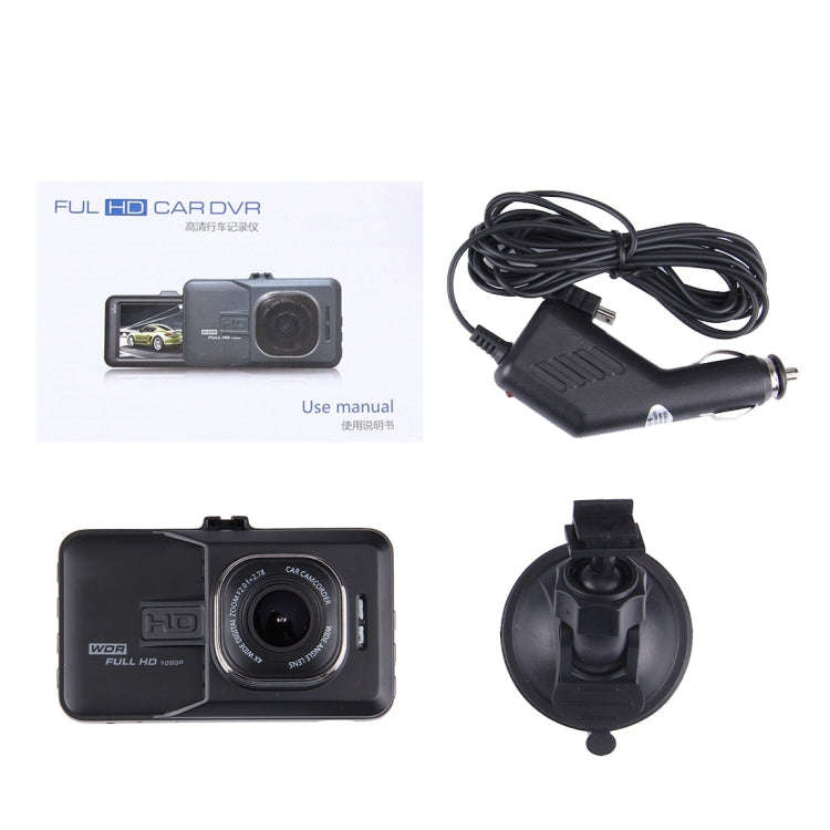 Car DVR Camera 3.0 inch LCD HD 720P 3.0MP Camera 170 Degree Wide Angle Viewing, Support Night Vis...