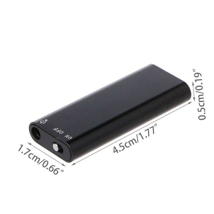 32GB USB Recorder Pen MP3 Player Meeting Listening Class Old Man Memory Pen(Black)