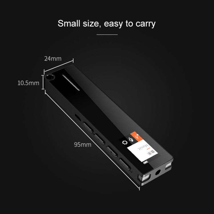 N3 16GB Noise Reduction Color Screen Mini MP3 Recorder(Black)