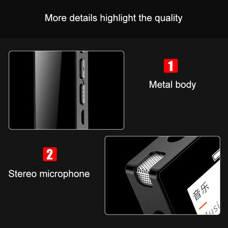 N3 16GB Noise Reduction Color Screen Mini MP3 Recorder(Black)