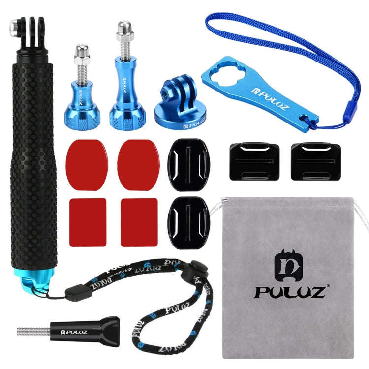 PULUZ 16 in 1 CNC Metal Accessories Combo Kits (Screws + Surface Mounts + Tripod Adapter + Extend...