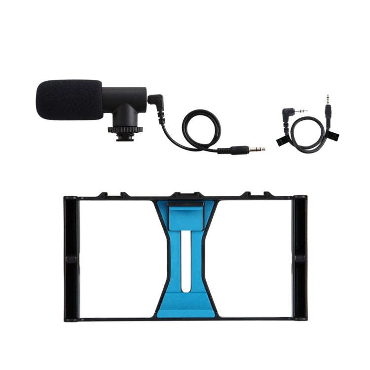 PULUZ 2 in 1 Live Broadcast Smartphone Video Rig + Microphone Kits for iPhone, Galaxy, Huawei, Xi...