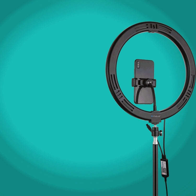 PULUZ 11.8 inch 30cm RGBW Light + 1.1m Tripod Mount Curved Surface Dimmable LED Dual Color Temper...