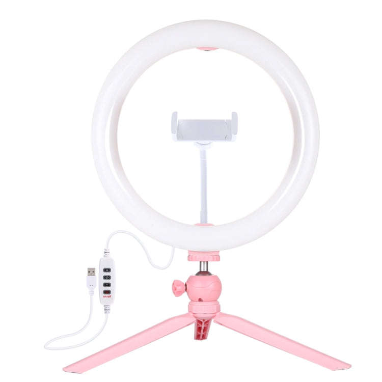 PULUZ 10.2 inch 26cm Light + Desktop Tripod Mount USB 3 Modes Dimmable Dual Color Temperature LED...