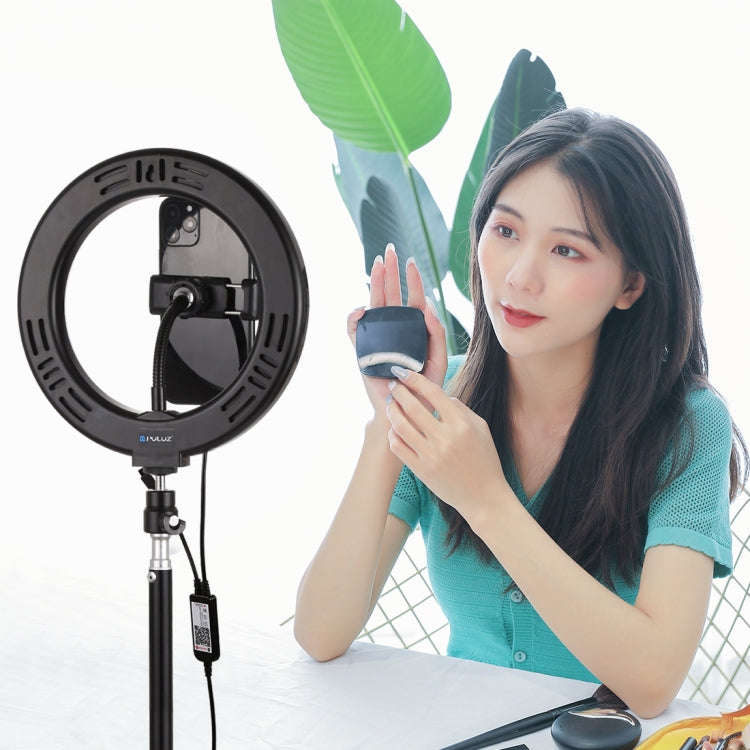 PULUZ 7.9 inch 20cm USB RGB Light+ 1.1m Tripod Mount Dimmable LED Dual Color Temperature LED Curv...