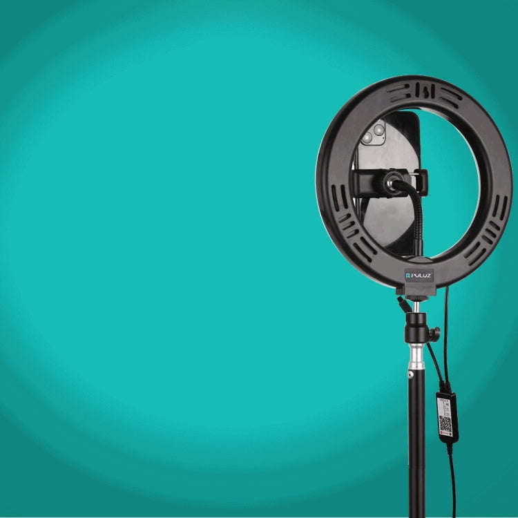 PULUZ 7.9 inch 20cm USB RGB Light+ 1.1m Tripod Mount Dimmable LED Dual Color Temperature LED Curv...