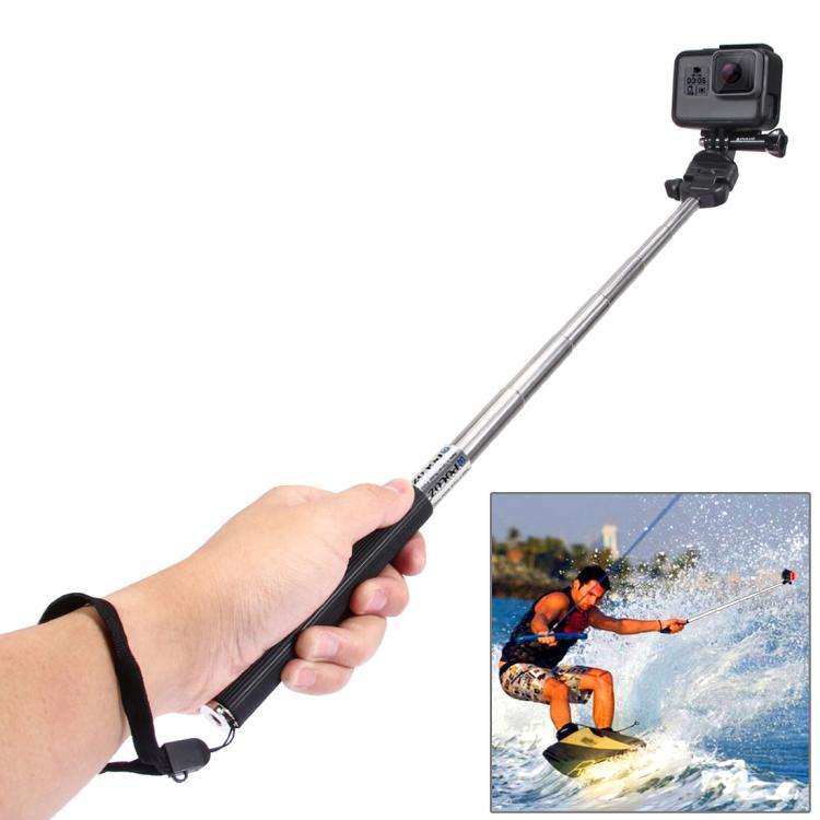 PULUZ 20 in 1 Accessories Combo Kits with Orange EVA Case (Chest Strap + Head Strap + Suction Cup...