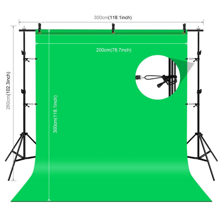 PULUZ LED Light Studio Softbox Photography Kit with Background & Reflective & Tripod Mount & Sand...