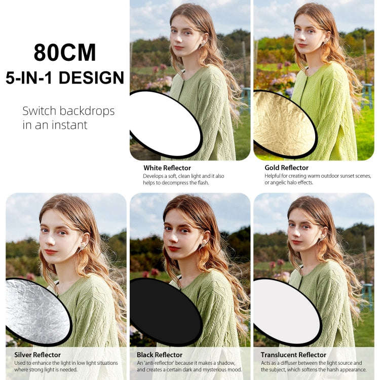 PULUZ LED Light Studio Softbox Photography Kit with Background & Reflective & Tripod Mount & Sand...