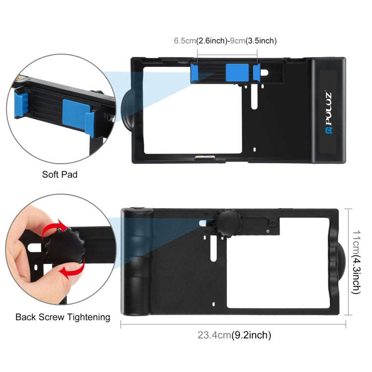 PULUZ 4 in 1 Bluetooth Handheld Vlogging Live Broadcast LED Selfie Light Smartphone Video Rig Kit...