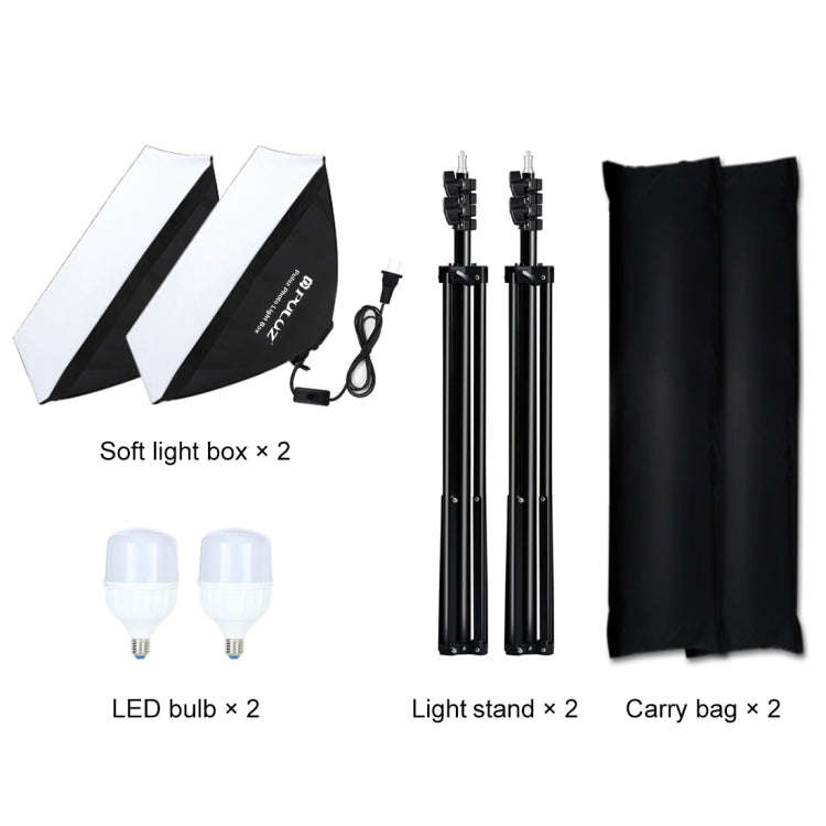 PULUZ Softbox Lighting Kit 2 PCS 50x70cm Professional Photo Studio Photography Light Equipment wi...