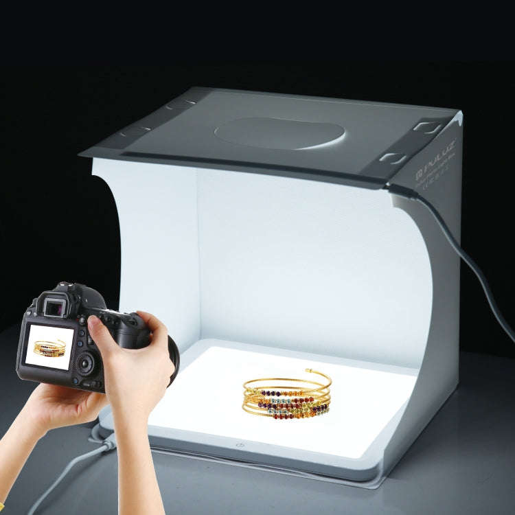 PULUZ 30cm Folding Ring Light Board Photo Lighting Studio Shooting Tent Box Kit Box with Shadowle...