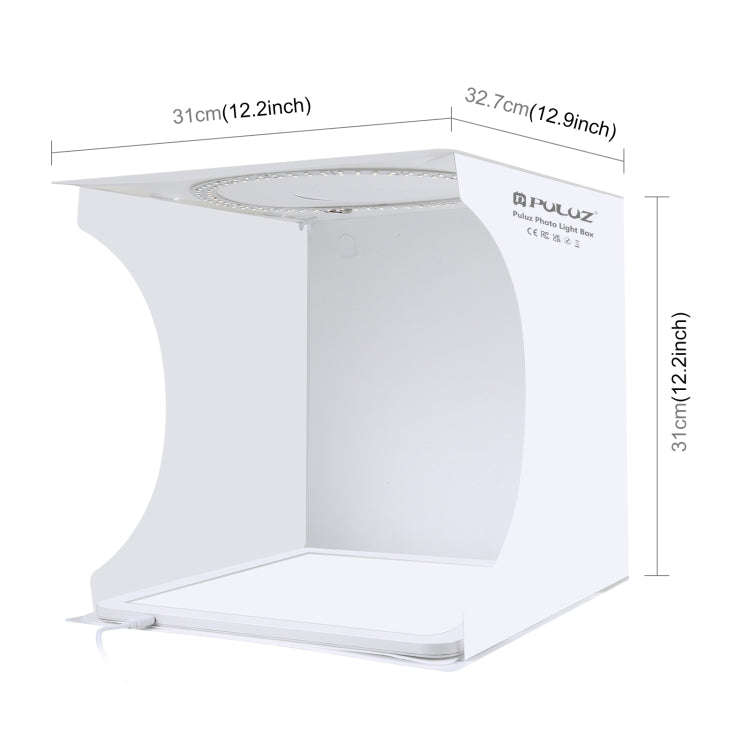 PULUZ 30cm Folding Ring Light Board Photo Lighting Studio Shooting Tent Box Kit Box with Shadowle...