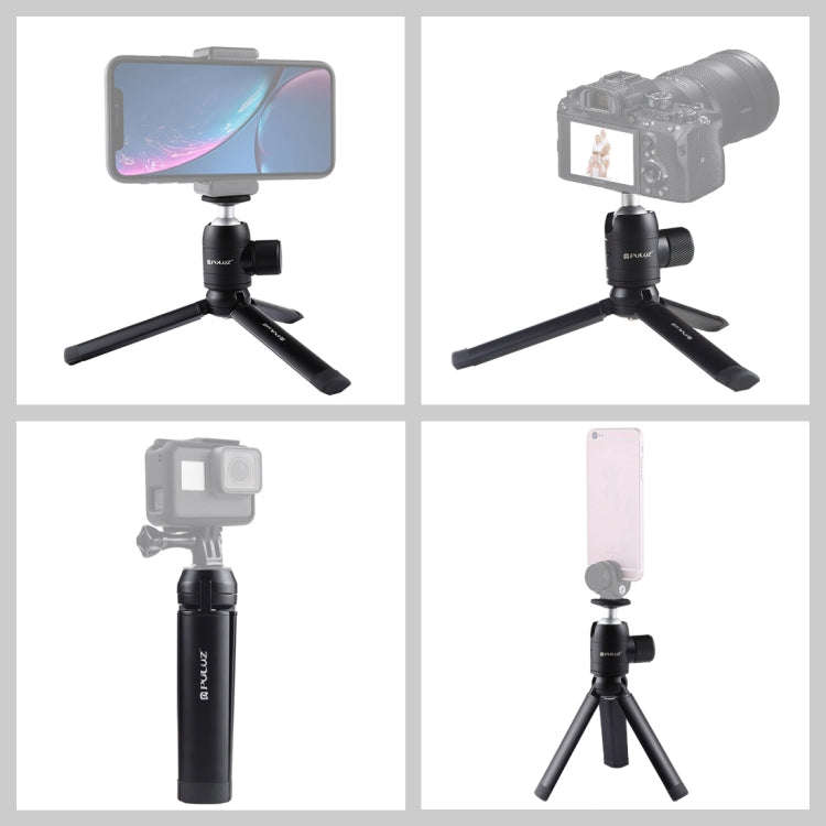 PULUZ Mini Pocket Metal Desktop Tripod Mount + Mini  Metal Ball Head with 1/4 inch Screw for DSLR...