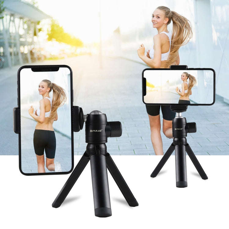 PULUZ Mini Pocket Metal Desktop Tripod Mount + Mini  Metal Ball Head with 1/4 inch Screw for DSLR...
