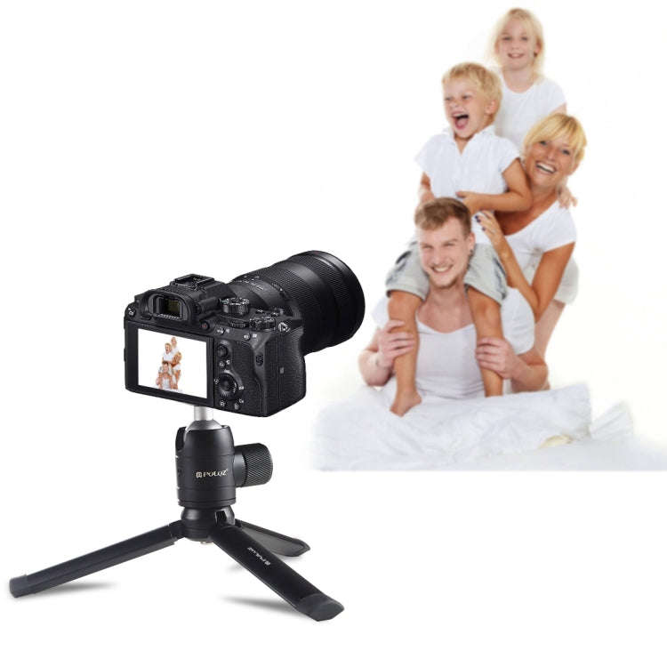 PULUZ Mini Pocket Metal Desktop Tripod Mount + Mini  Metal Ball Head with 1/4 inch Screw for DSLR...