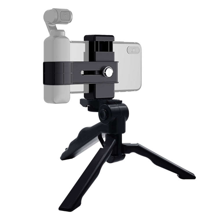 PULUZ Smartphone Fixing Clamp 1/4 inch Holder Mount Bracket + Grip Folding Tripod Mount Kits for ...