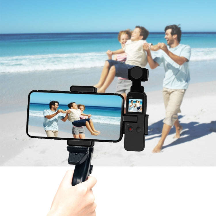 PULUZ Smartphone Fixing Clamp 1/4 inch Holder Mount Bracket + Grip Folding Tripod Mount Kits for ...