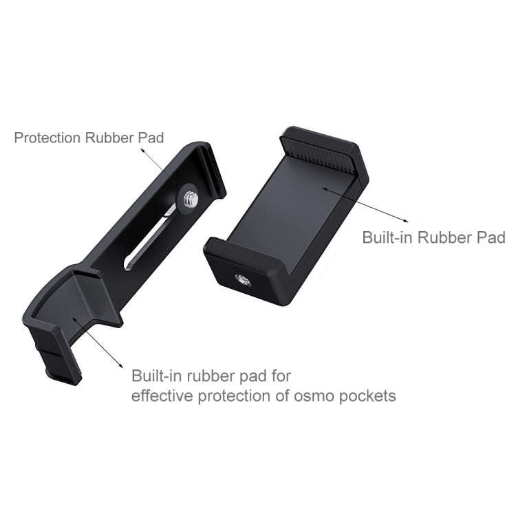 PULUZ Smartphone Fixing Clamp 1/4 inch Holder Mount Bracket + Grip Folding Tripod Mount Kits for ...