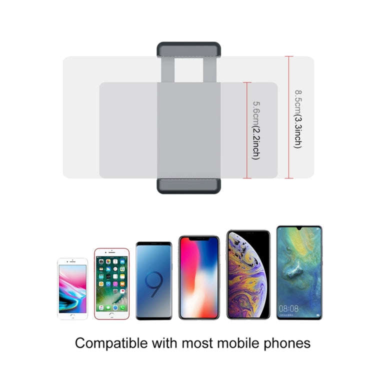 PULUZ Smartphone Fixing Clamp 1/4 inch Holder Mount Bracket + Grip Folding Tripod Mount Kits for ...
