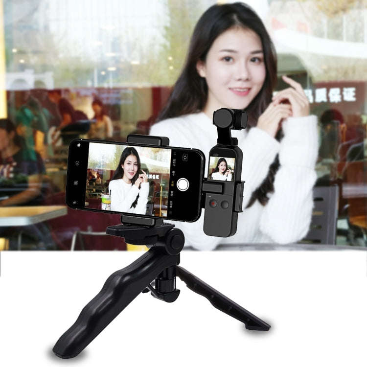 PULUZ Smartphone Fixing Clamp 1/4 inch Holder Mount Bracket + Grip Folding Tripod Mount Kits for ...