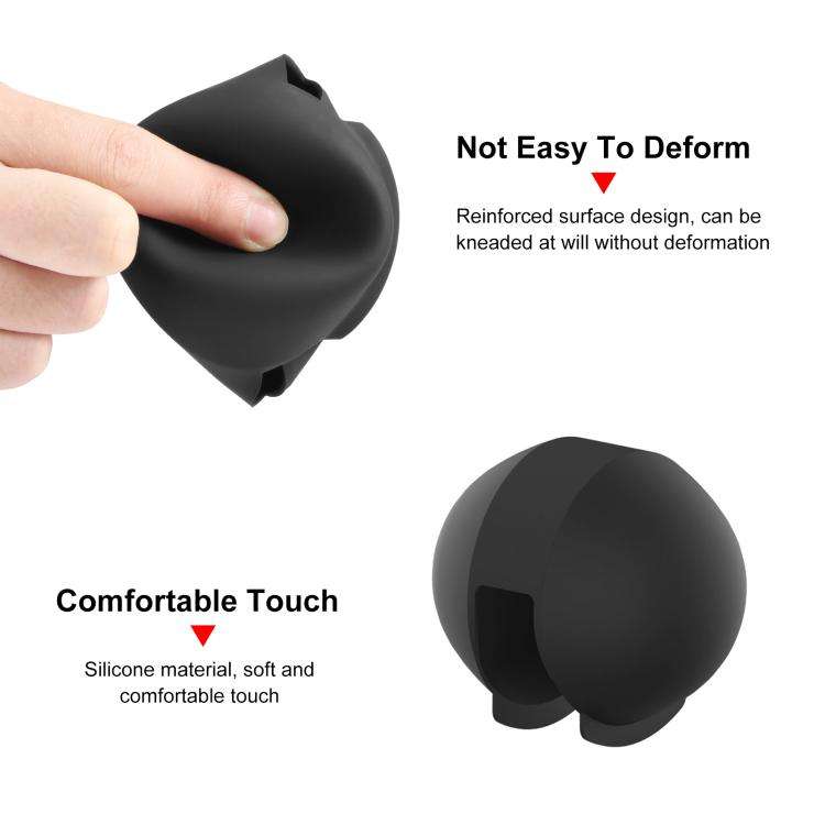 For Insta360 X5 PULUZ 60m Waterproof Sealed Diving Case with Silicone Lens Cover (Black)