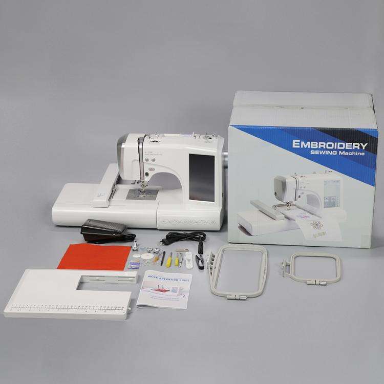 MRS-V700 Household Electric Embroidery Sewing Machine, EU Plug (White)