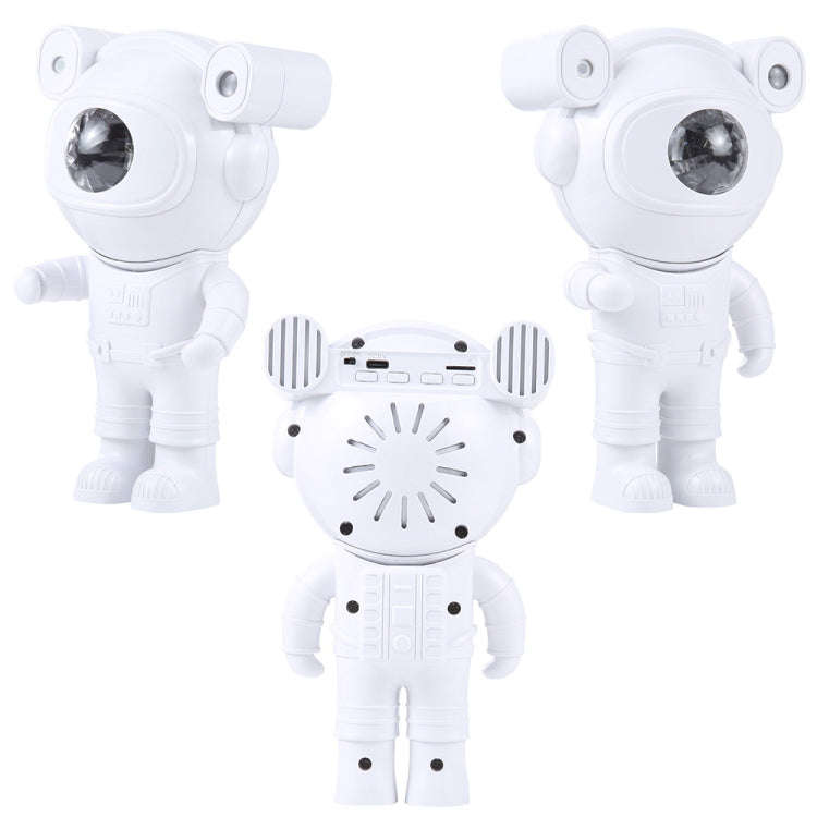 5W Astronaut Starry Sky Projection Lamp USB Night Light (White)