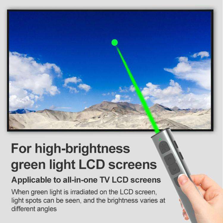 Doosl Dsit038 2.4GHz Wireless Presenter PowerPoint Clicker Representation Remote Control Green La...