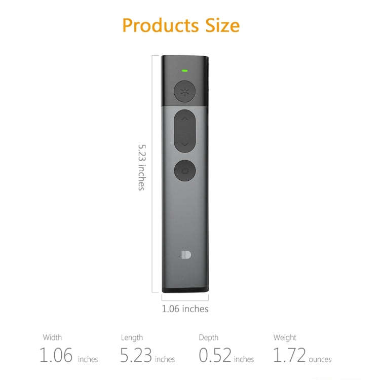 DOOSL DSIT036 Red Laser Pointer 2.4GHz Wireless Presenter PowerPoint Clicker