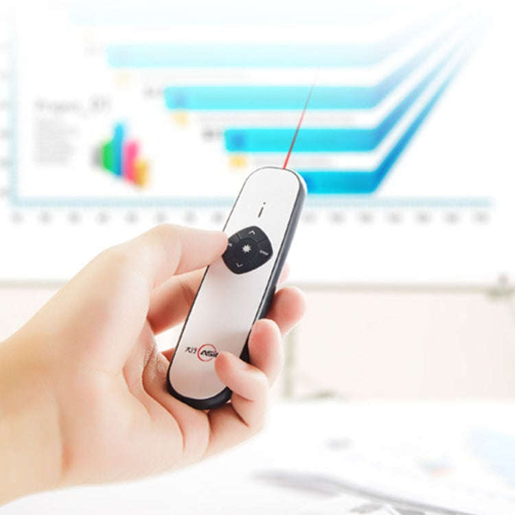 ASiNG A800 USB Charging 2.4GHz Wireless Presenter PowerPoint Clicker Representation Remote Contro...